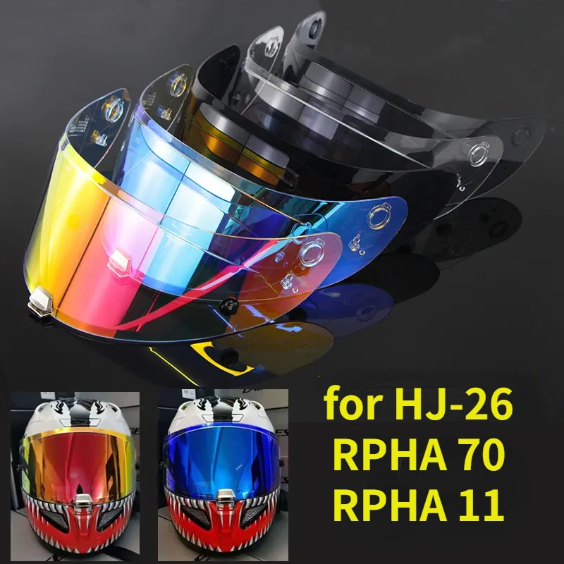 Hj-26 Casco Moto Visiera Scudo Lente Per Rpha-11 Pro Rpha-70 St Protezione Solare Capacete Lente Parabrezza Capacete Accessori