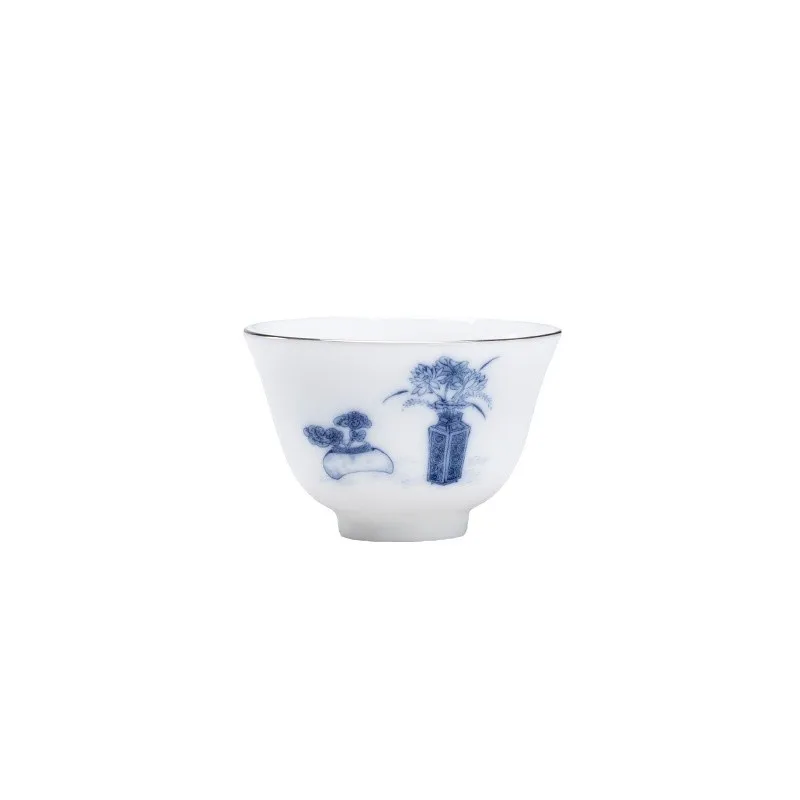 Sweet White Xiangyun Cup Kung Fu Teacup Tea Tasting Cup Ceramic Single Tea Bowl Small Teacup