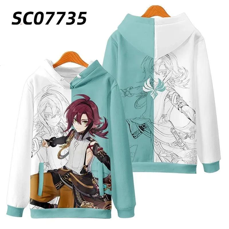 Genshin Impact 3D Print Women/Men Hoodie Sweatshirt Streetwear Hip Hop Pullover Hooded Jacket Shikanoin Heizou Cosplay Costume