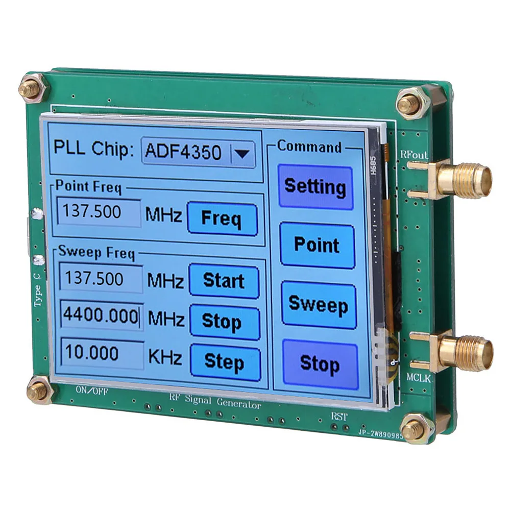 ADF4350/ADF4351 RF Generator Sweep Frequency Generator Touch Screen For Wireless Infrastructure Test Equipment And Wireless LAN