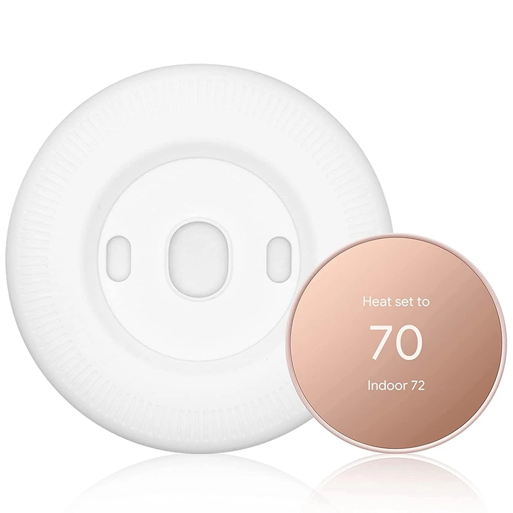 Per 2020 Nest Termostato Nest Staffa Termostato Copertura Raccordo Copertura Raccordo In Silicone Termostato Piastra Posteriore (Bianco)