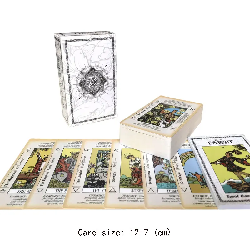 

Hot sales 12-7 CM Tarot Classic Tarot Leisure entertainment games Card, family gatherings Tarot board games Tarot Brochure Guide