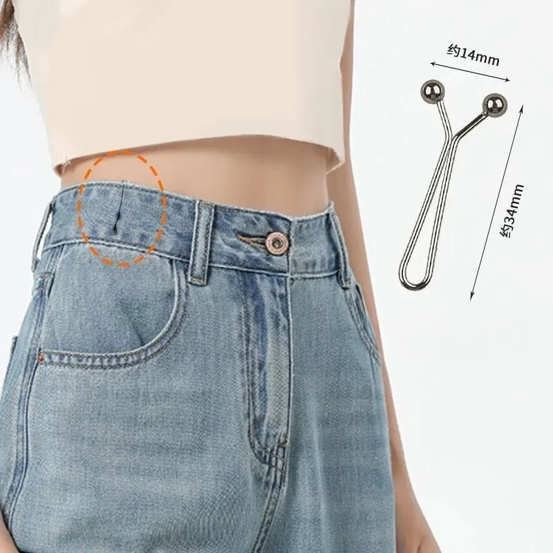 Tight Corset Invisible Metal Adjustable Button Clip Suitable for Jeans and Fashion Accessories Invisible and Convenient Decorate