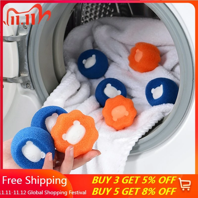 3pcs Magic Laundry Ball Washing Machine Cleaning Balls Hair Removal