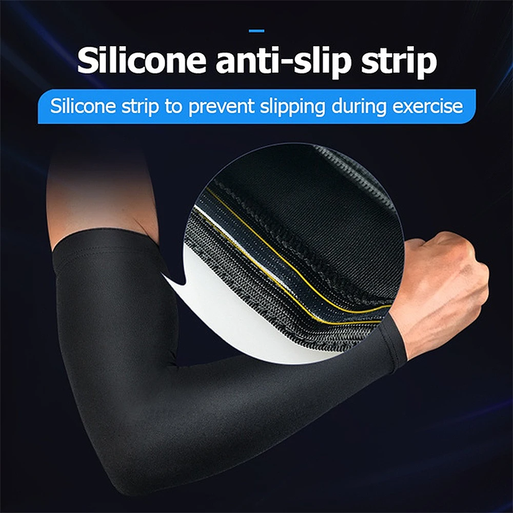BraceTop 1 PC Sport Arm Compression Sleeve Basketball Cycling Arm Warmer Fitness Running UV Protection Volleyball Sunscreen Band 5