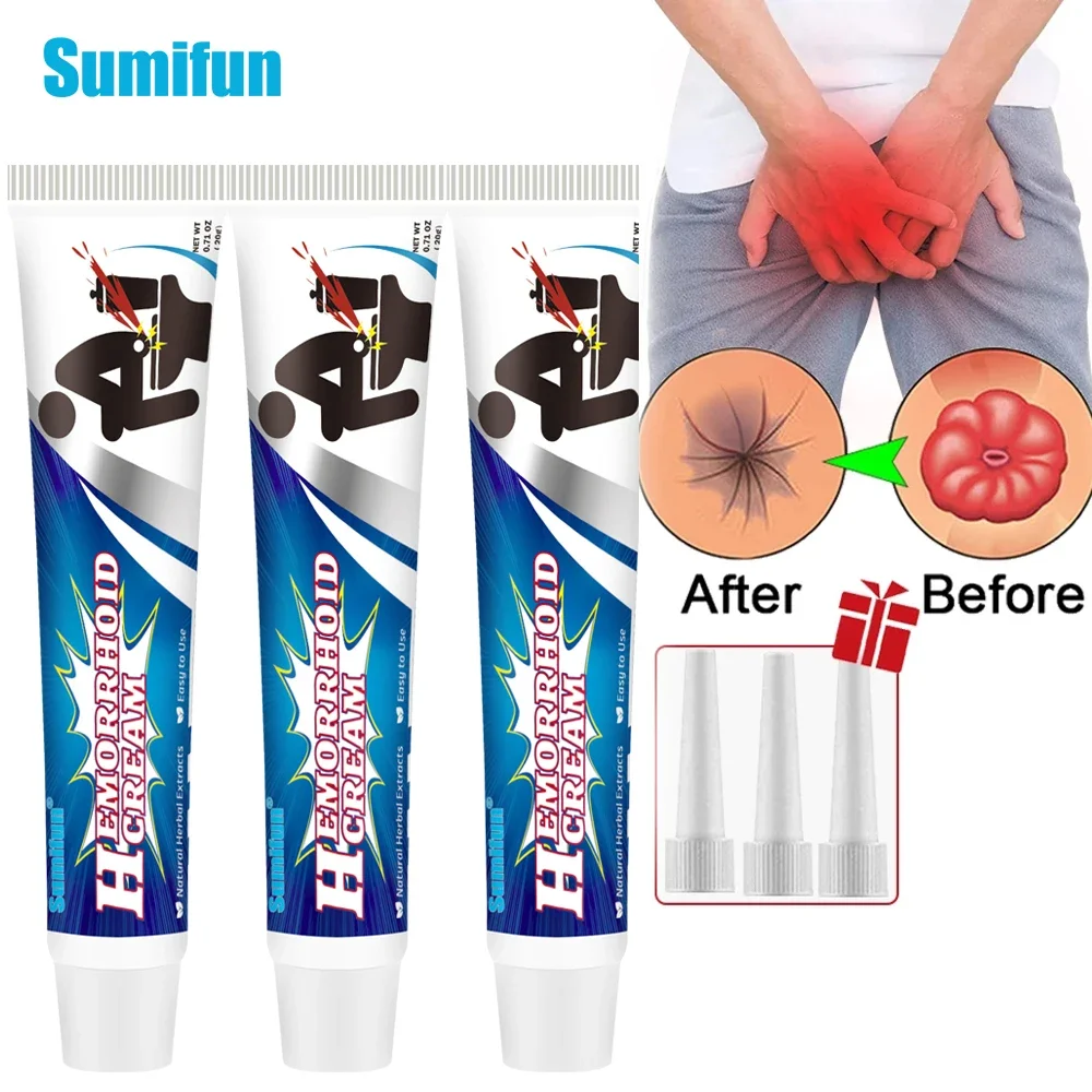 Hemorrhoids Treatment Cream 1 pcs Hemorrhoids Ointment Sterilize Cream for Internal Hemorrhoids Piles Pain Relief