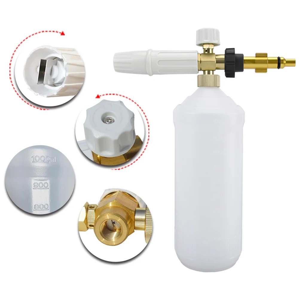 Foam Generator Foam Nozzle snow foam lance foam cannon Car Foam Wash Sprayer for Lavor Vax Denzel Aldi Workzone Pressure Washer 2