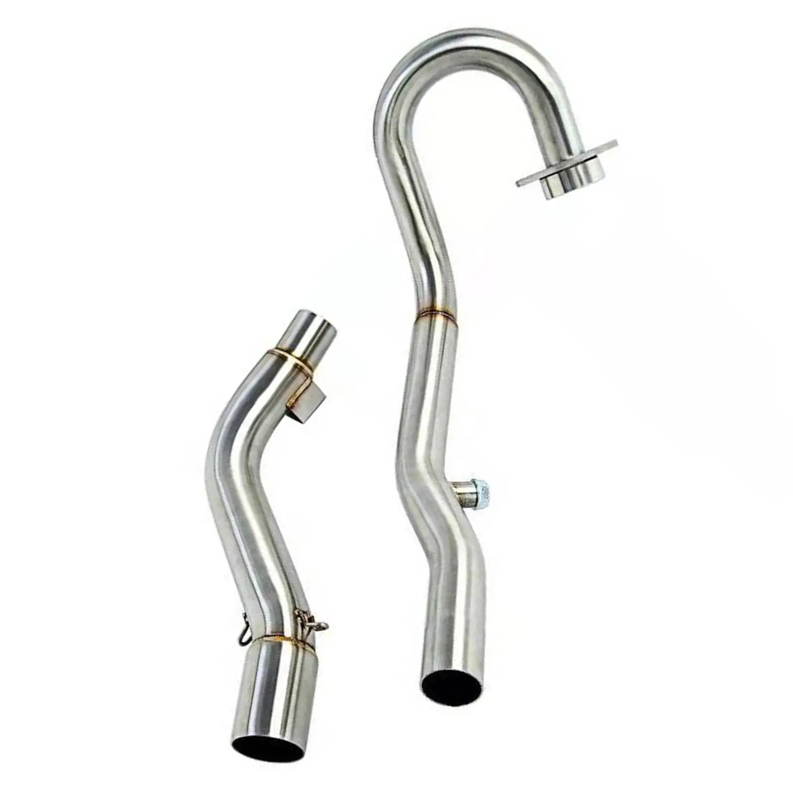 Mid Exhaust with Bend Front Middle Section Stainless Steel Mid‐ Crf250L 2-21 Modified Mufflers System