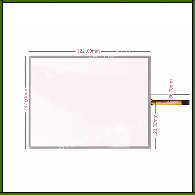 For 15 Inch Touch Screen 4 Draft Gigiziter Touchscreen or 5 Wire ...