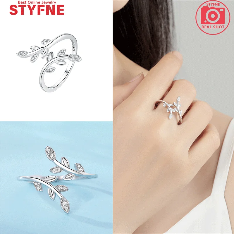 الزهور امرأة خواتم S925 فضة خاتم للأزياء مكعب زركونيا خاتم لابنتي خواتم مع شنطة هدايا