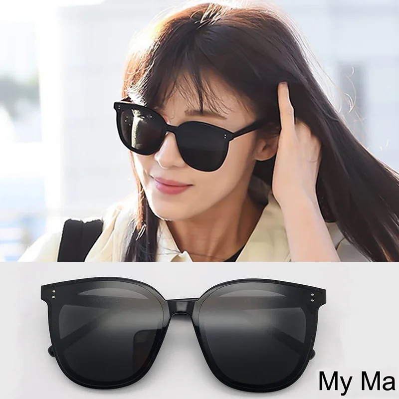 2024 New Korean Brand Design Sunglasses Men Trendy Large
