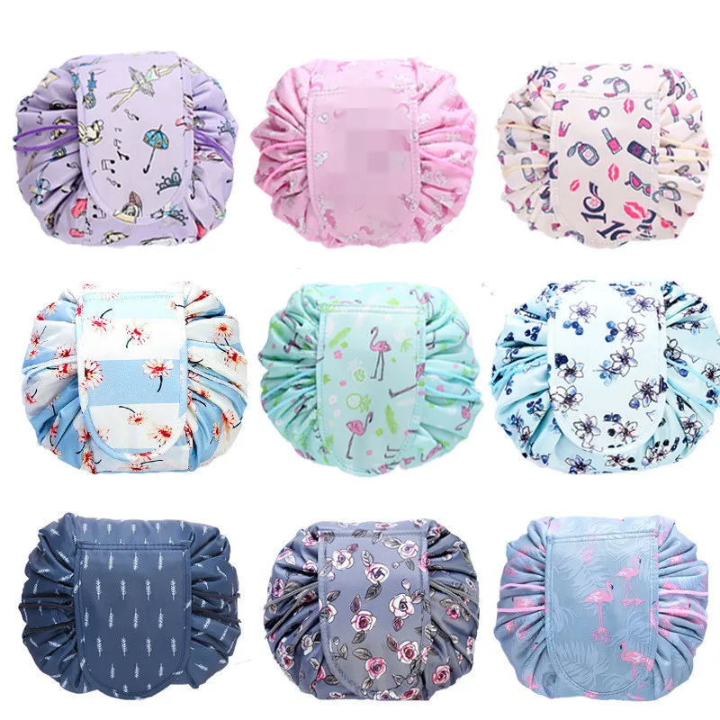 

Travel Storage Makeup Bag Women Drawstring Cosmetic Bag Organizer Female Make Up Pouch Portable Beauty Case Waterproof Toiletry
