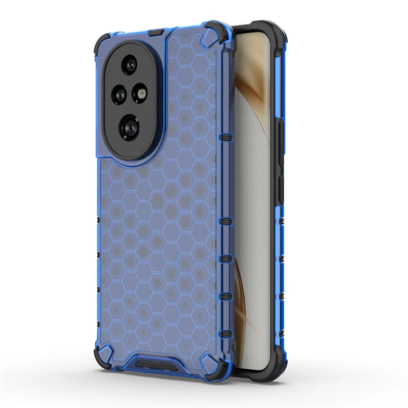 Shockproof Transparent Honeycomb Armor Back Case Cover