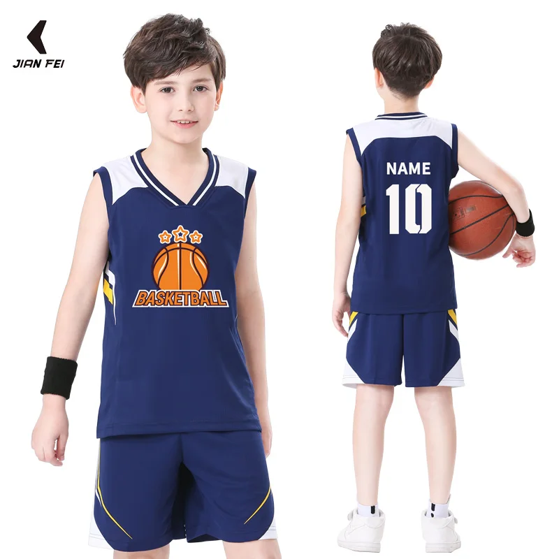 Kids Basketball Jersey Personalized Boys Girls Basketball Uniform