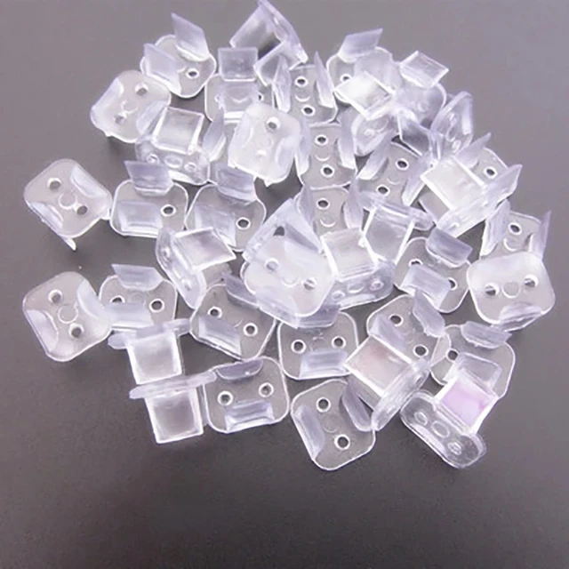 50pcs/set Plastic LED Neon Strip Light Fixed Clip 6/8/12mm Silicone Tube  Mount Buckle