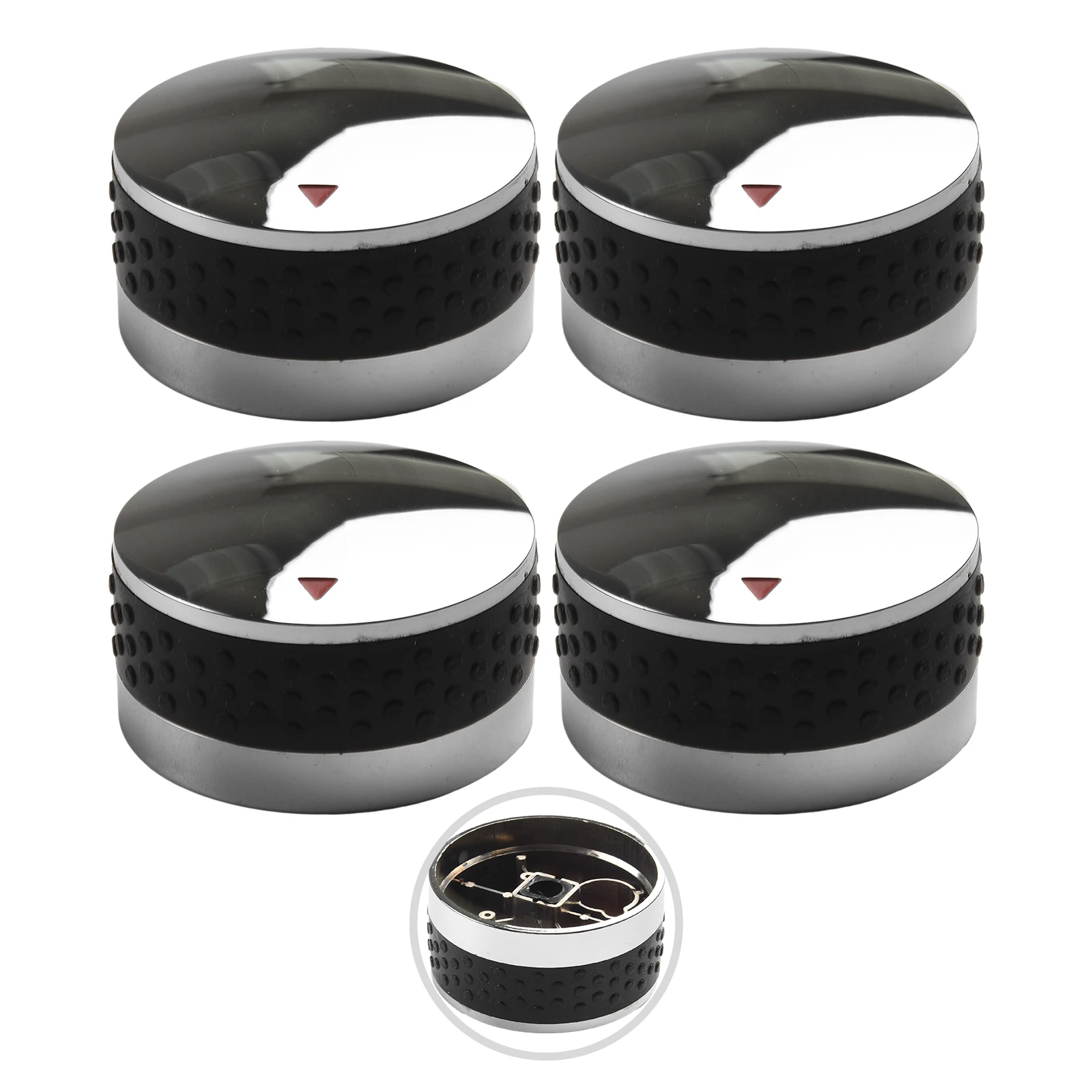 4 pcs Grill Control Knob 58mm 50mm Outdoor BBQ Gas Stove Switch Replacement Parts