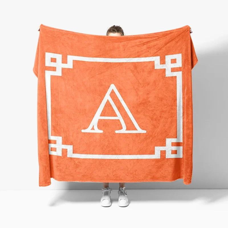 

Home decoration Letter wreath plush Sofa blanket anime Bedspread on the bed anime fluffy soft blankets thick blanket for winter