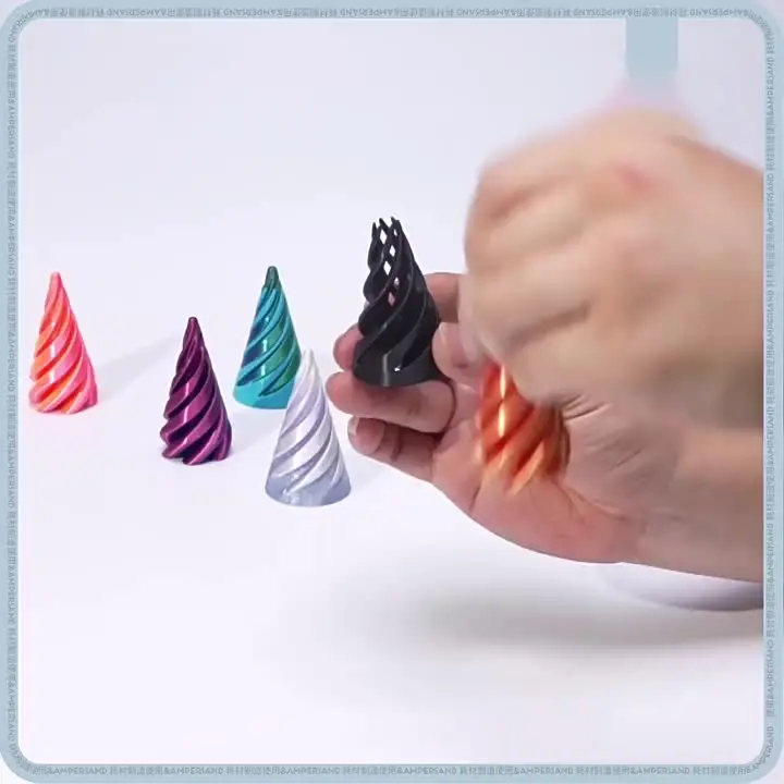 3D Печатная Спиральная Конусная Игрушка JETTING