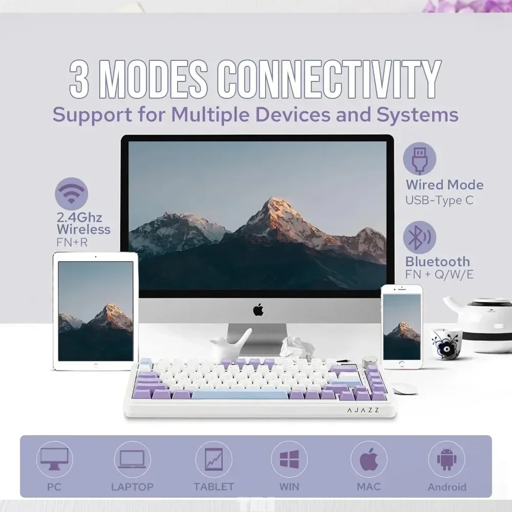 AJAZZ AK820MAX Magnetic Axis Tri-mode Mechanical Keyboard Gaming