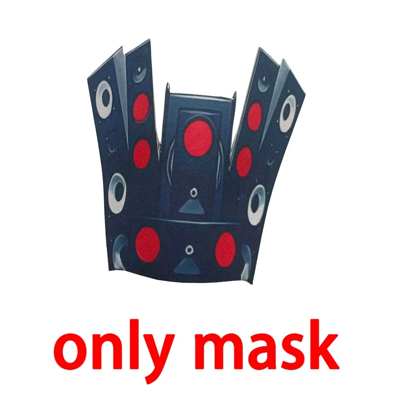 Disfraz de Cosplay de baño Skibidi, altavoz para hombre, televisor, camcorderman, disfraces, mono, máscara, Halloween para mujeres y hombres