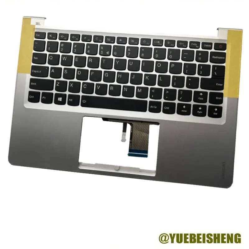 

YUEBEISHENG New For Lenovo AIR13 pro ideapad 710S -13IKB 710S -13IKS palmrest US keyboard upper cover,Silver