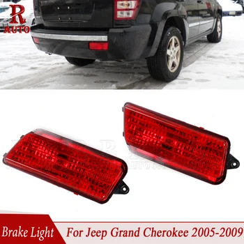 R-AUTO Red Len fanale posteriore fanale posteriore fanale posteriore per Jeep Grand Cherokee 2005-2010 fendinebbia paraurti posteriore riflettore luce senza lampadina