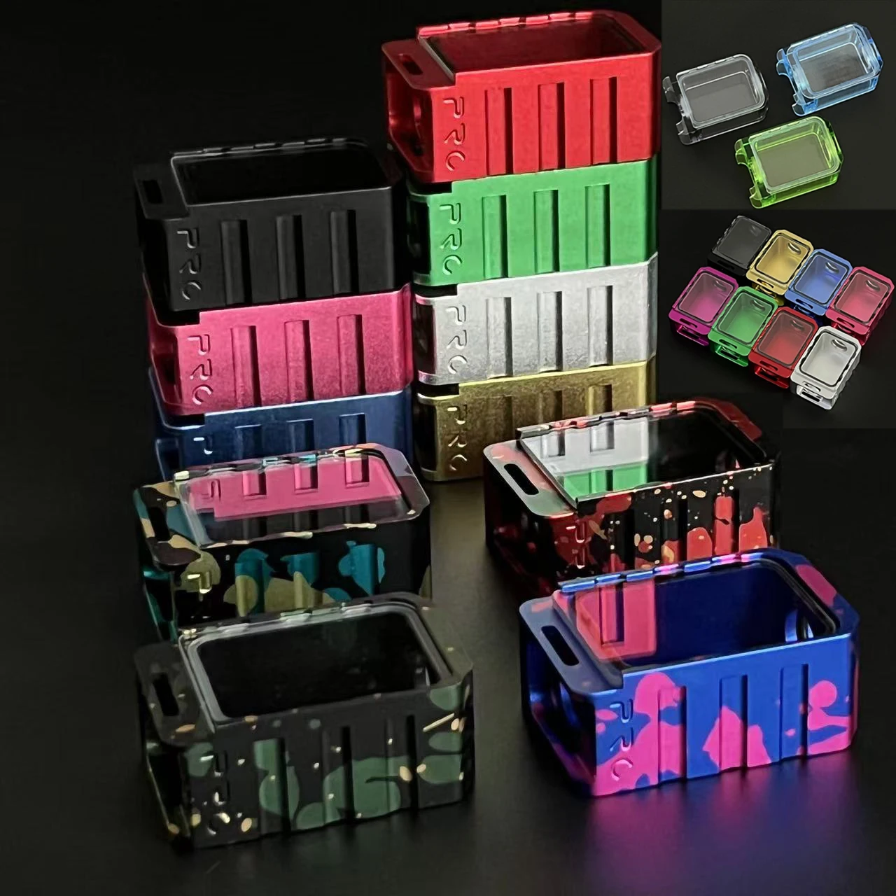 Office Padfolio New Office BORO's Compatible Colorful Aluminum/Acrylic Replacement Box with Glass Cover Seal O-Rings Tanks Supplies Padfolio