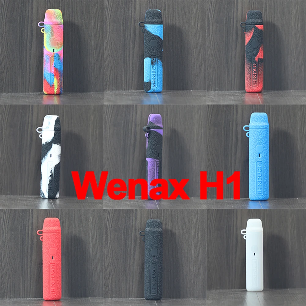Custodia 1Pc Texture Per Custodia Geekvape Wenax H1 Custodia In Silicone Custodia Protettiva In Gomma Shield Wrap Skin Soft Shell
