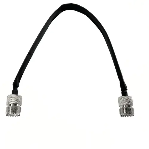 Window/Door Pass Through Flat RF Coaxial Cable SO239 UHF Female to UHF Female Male  PL259 50 Ohm RF Coax Pigtail Extension Cord - Image 5