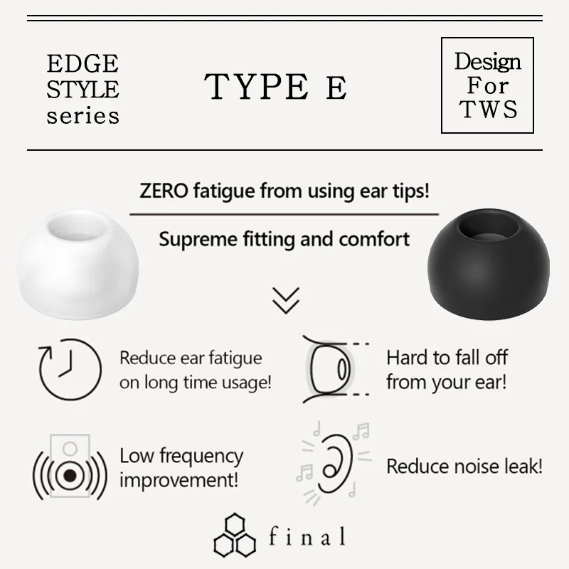 Enhanced Silicone Ear Tips for True Wireless Earbuds