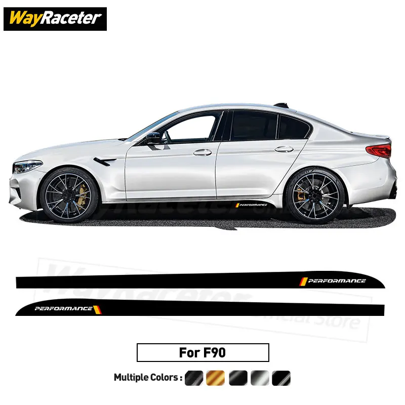 For BMW Badge Gloss Carbon Fibre Black & Yellow All Models Decals