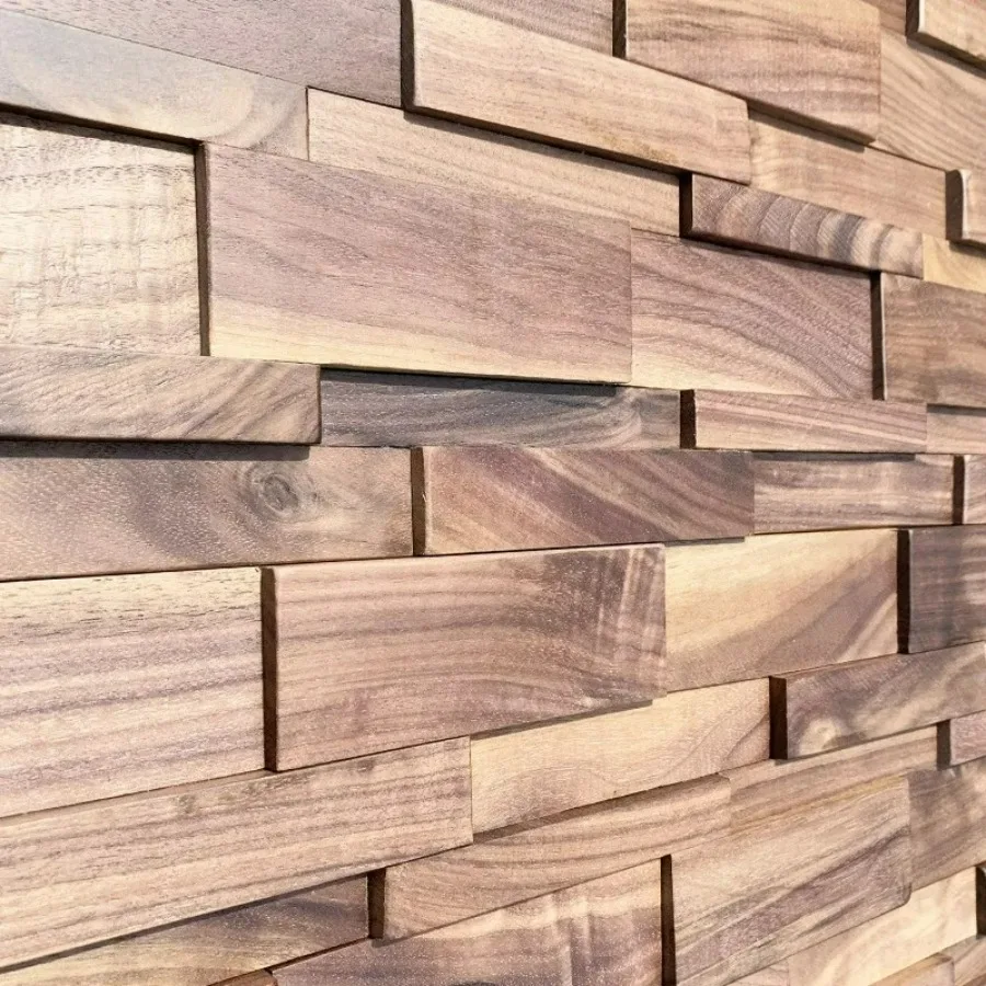 Walnut Mosaic Wall Panels 2
