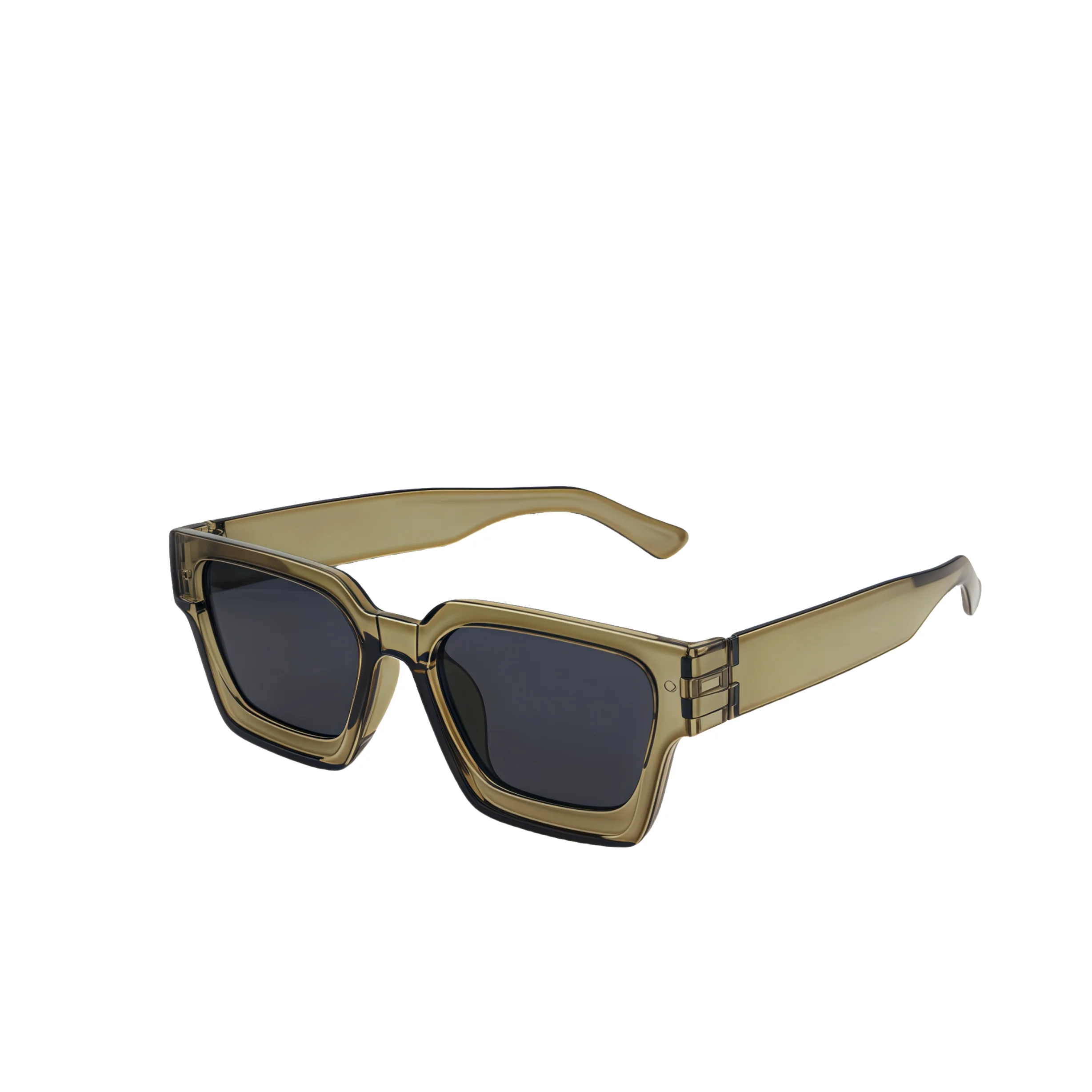 Unisex Stylish Square Frame Sunglasses for Street Photography and Beach Trips