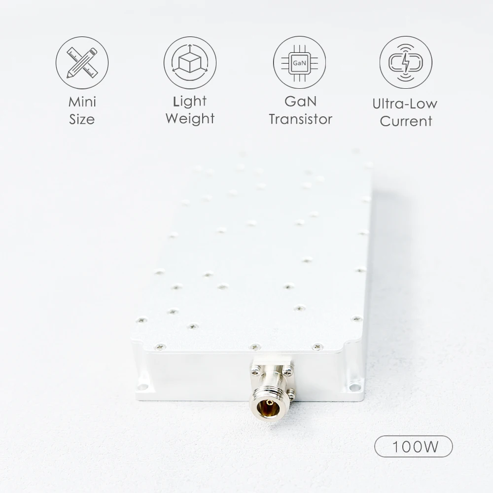 100W UAV RF module power amplifier 100MHZ380-480MHZ600-720MHZ700-855MHZ730-890MHZ830-950MH920-1050MHZ950-1150MHZ1000-1280MHZ