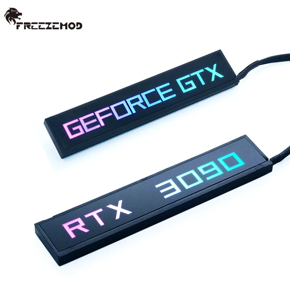 Zemod Cpu Painel Lateral Rtx3090 Decoração Chassis Placa Gráfica fé Lâmpada Refrigerador de Água Parte 5v3pin Aura Argb Xyd5v - Imagem 3