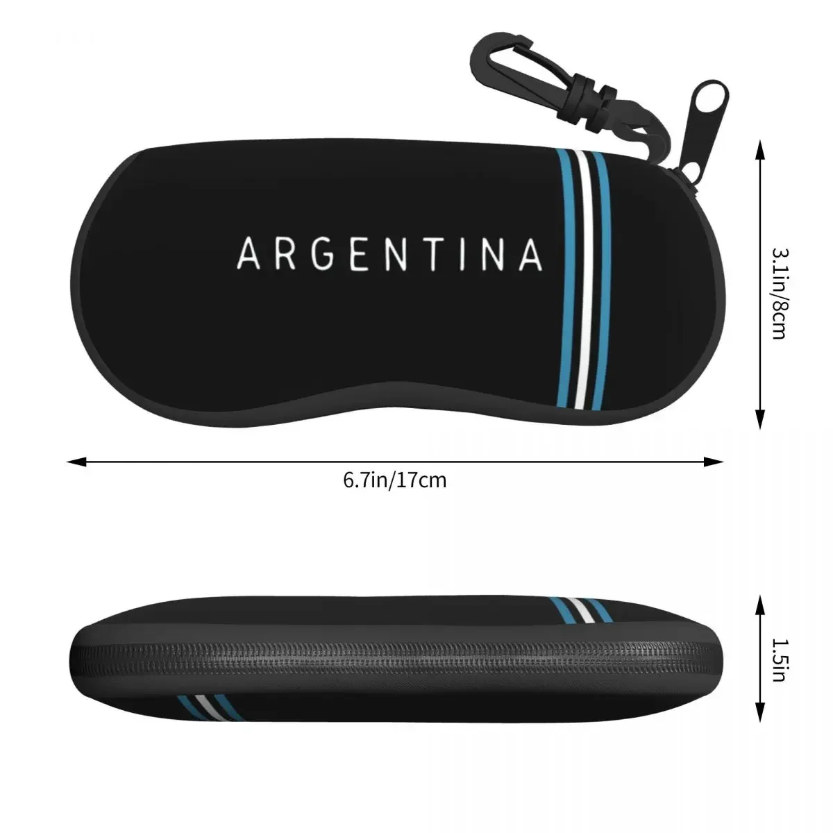 Argentina Flag Argentine Flag Glasses Case Fashion Football Soccer Legend Reading Box Print Eyeglasses Box