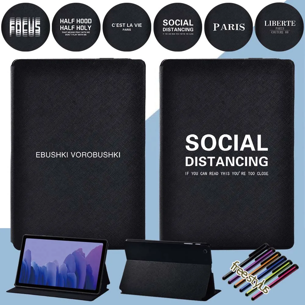 

Folio Tablet Cover Case for Samsung Galaxy Tab A7 10.4 (2020) T500 T505 PU Leather Printed Folding Funda Flip Protective Shell