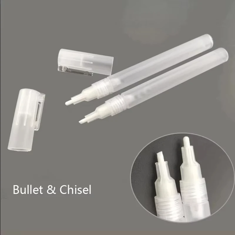 3/5/8/10/15/30mm Reusable Graffiti Pen Plastic Transparent Bucket Tube, Empty Rod Liquid Chalk Marking Pen Paint Pen Accessories 3