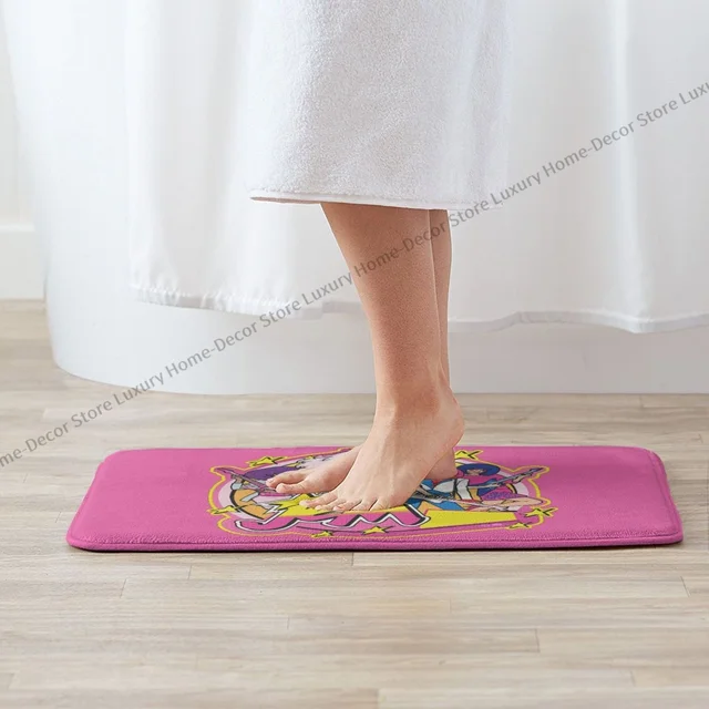 Jem És A Hologramok Hálószoba Szőnyege 80 -As Évekbeli Ajtó Flanel Szőnyegbejárat Szőnyeg Otthoni Dekoráció - Image 4