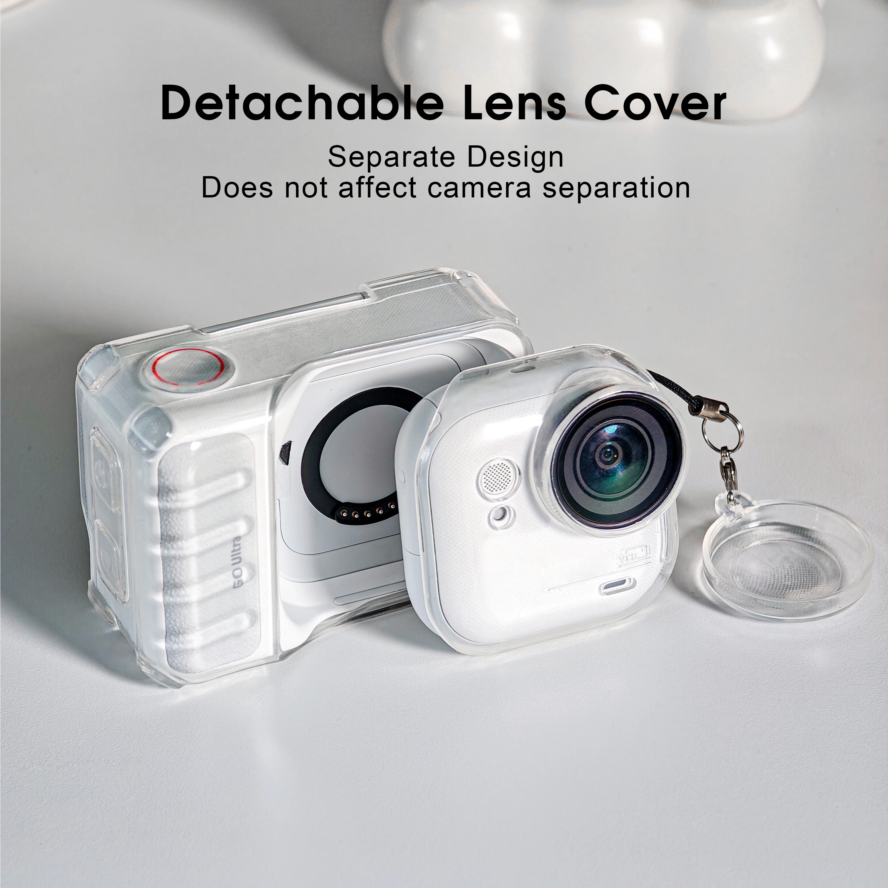 Étui TPU transparent anti-rayures pour Insta360 GO