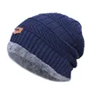 Winter Beanie Hat for Men Knitted Hat Winter Cap Beanie Women Thick Wool Neck Scarf Cap Balaclava Mask Bonnet Hats 1