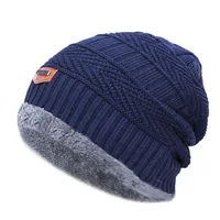 Winter Beanie Hat for Men Knitted Hat Winter Cap Beanie Women Thick Wool Neck Scarf Cap Balaclava Mask Bonnet Hats 1
