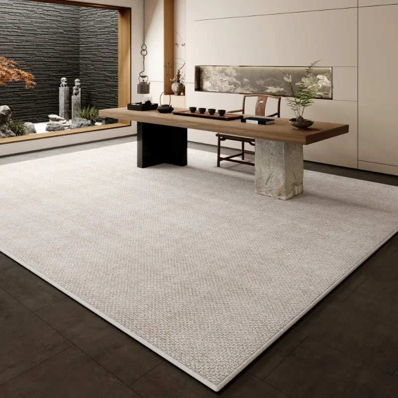 Simple Solid Color Living Room Carpet Large Area Simple Light Luxury Bedroom Rug Minimalist Office Cloakroom Floor Mat Ковер 양탄자 4