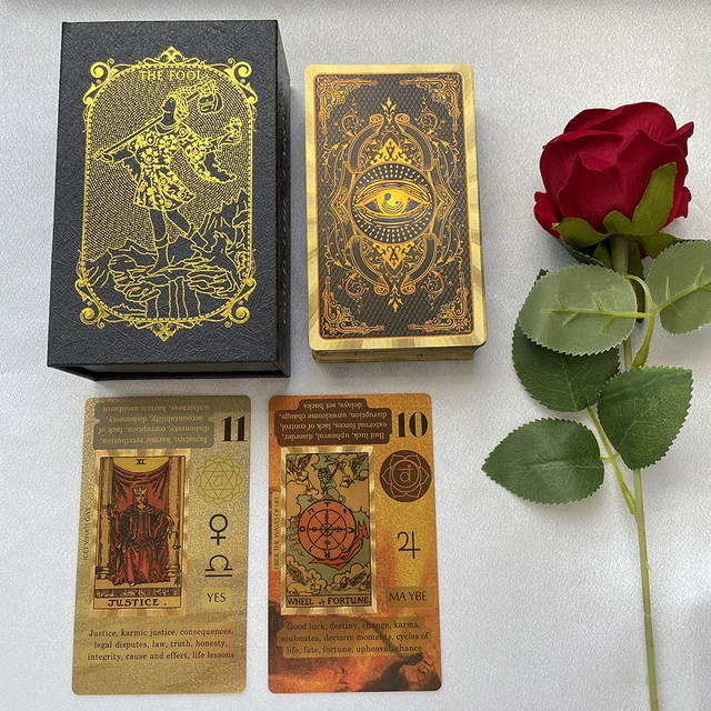 골든 타로 영어 확언 카드: 미래에 대한 깊은 통찰력 골든 타로 영어 확언 카드: 미래에 대한 깊은 통찰력
