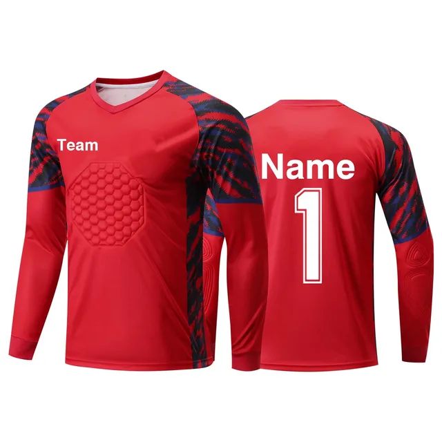Maglia Da Portiere Personalizzata - Divisa Da Calcio Con Nome E Numero, Uomo E Bambino, Poliestere Traspirante - Foto 6