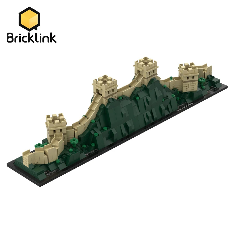 gået vanvittigt Settle frø Bricklink City Architecture 21041 Great Wall of China Extended Version  MOC-29645 Street View Building Block Toys For Children
