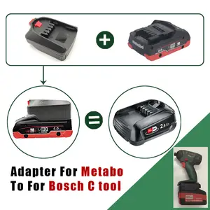 Black+Decker/Porter-Cable/Stanley to Bosch Battery Adapter - Powuse