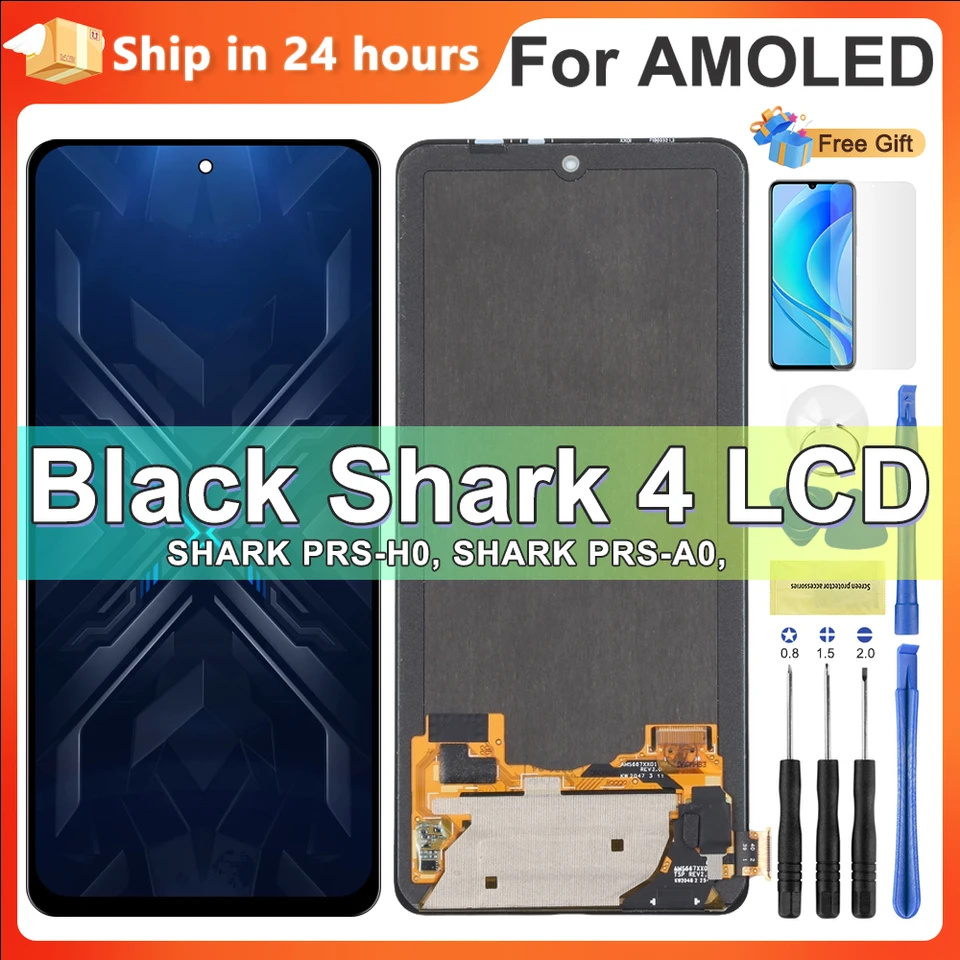 Coque Verre Arrière Bleue Pour Xiaomi Black Shark 4 (PRS-H0/A0) - Protection Adhésive Incluse