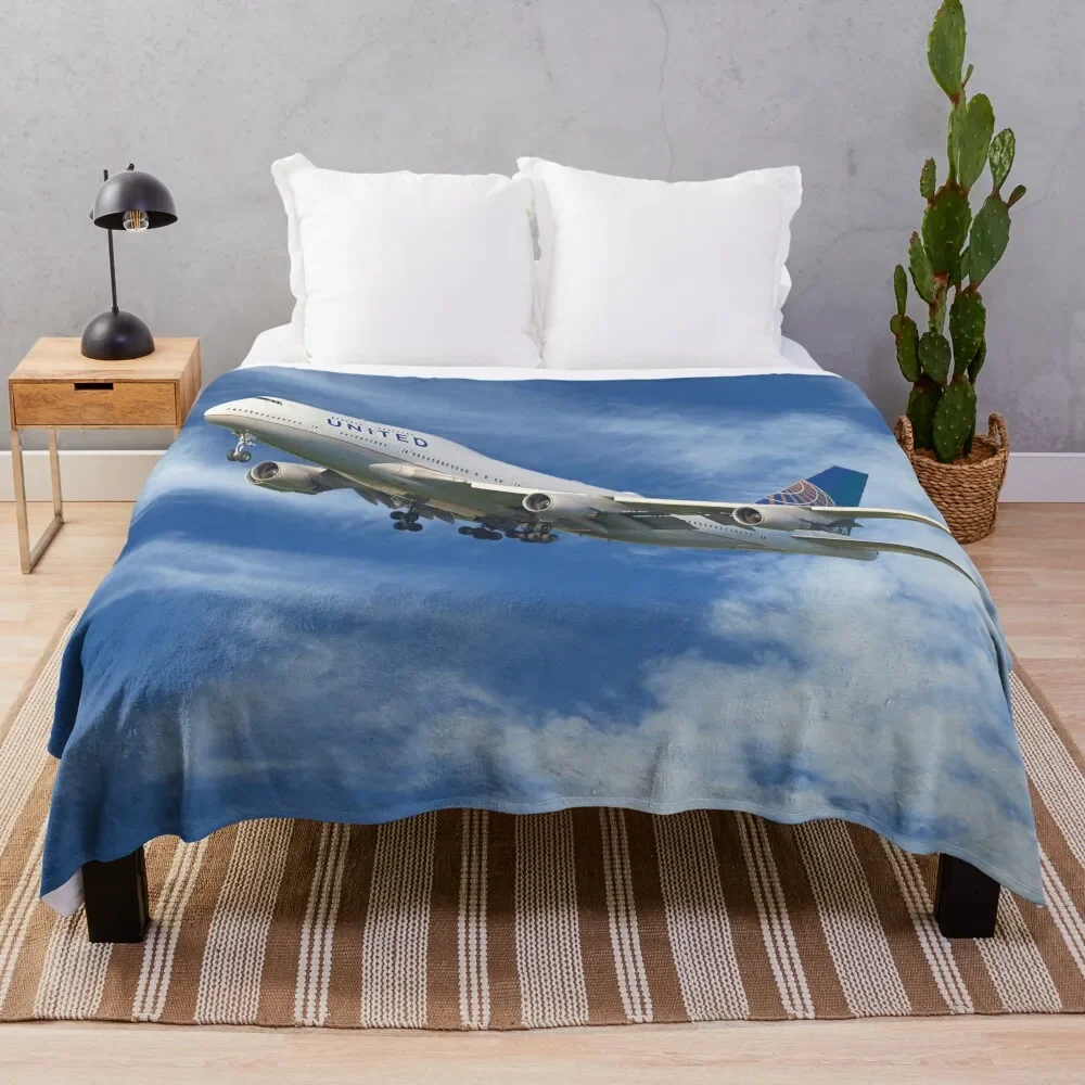 

United Airlines 747 одеяло для детей, роскошные одеяла
