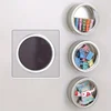 Magnetic Fridge Organiser Round Tin Box With Magnet Kitchen Spice Storage Box Home Office Organisers With Transparent Cover 1
